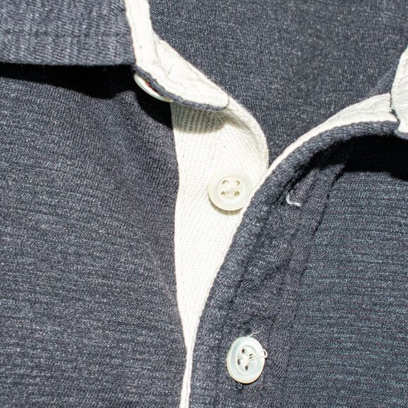 BILLY REID Men's Size XL Short Sleeve Polo Shirt Gray Cotton - Picture 6 of 6